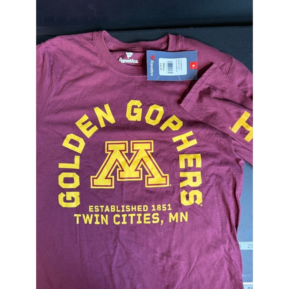 Minnesota Golden Gophers New Fanatics Long Sleeve T-Shirt Maroon Small